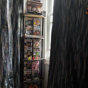 Funko Pop Vinyl Figure Display with Multicolor Designs